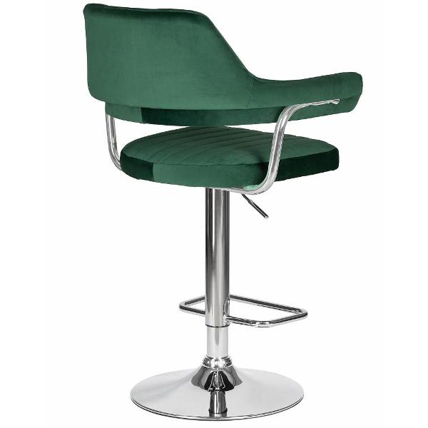 Стул барный DOBRIN Charly LM-5019 зеленый велюр