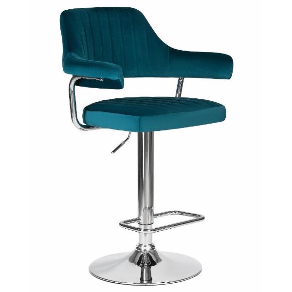 Стул барный DOBRIN Charly LM-5019 морской волны велюр