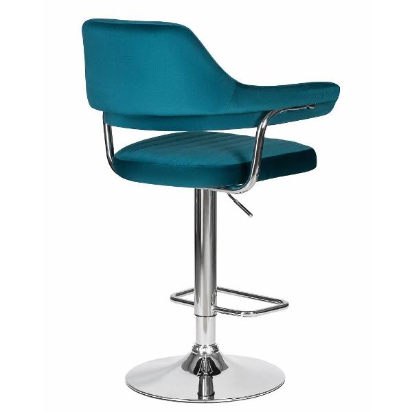 Стул барный DOBRIN Charly LM-5019 морской волны велюр