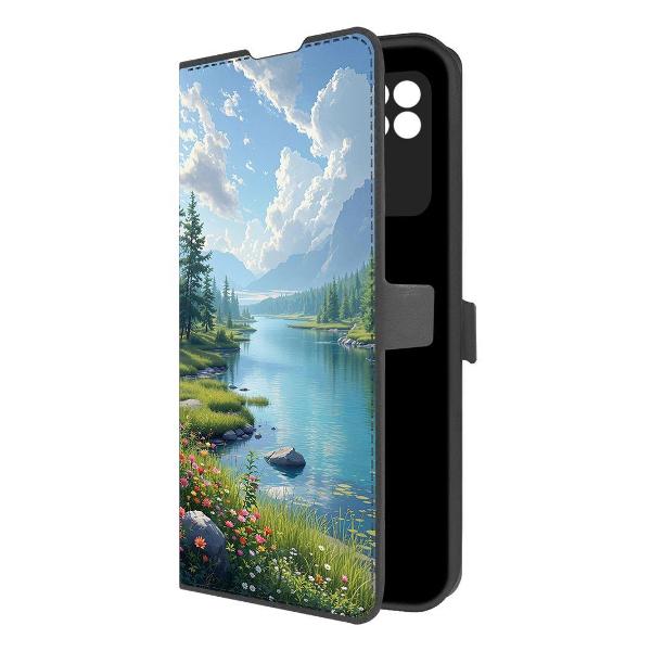 Чехол Krutoff Eco Book для Xiaomi Redmi 10A Наши просторы (626590)