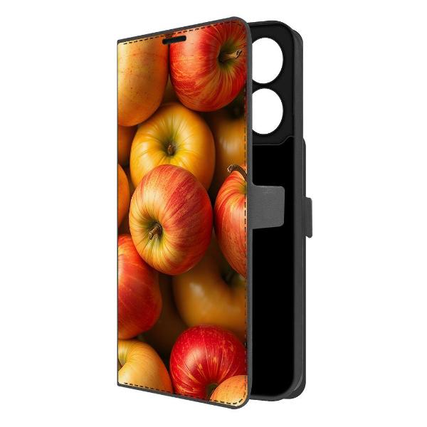 Чехол Krutoff Eco Book для Xiaomi Poco C75 Яблоки (626530)