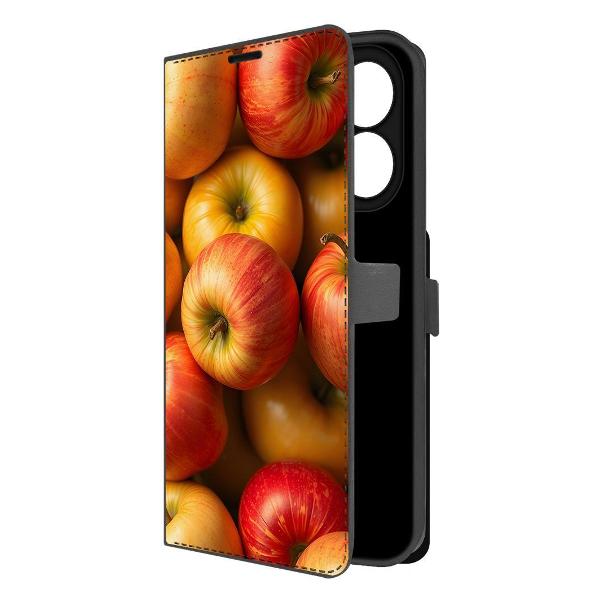 Чехол Krutoff Eco Book для Xiaomi Redmi Note 13 4G Яблоки (626732)