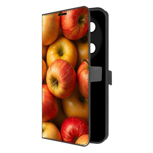 Чехол Krutoff Eco Book для ITEL RS4 Яблоки (625784)
