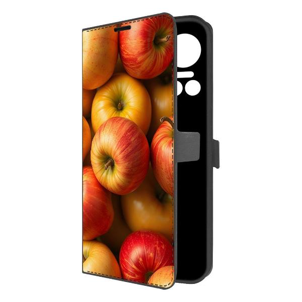 Чехол Krutoff Eco Book для ITEL S18 Яблоки (625797)