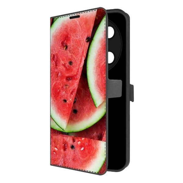 Чехол Krutoff Eco Book для ITEL RS4 Арбуз (625782)