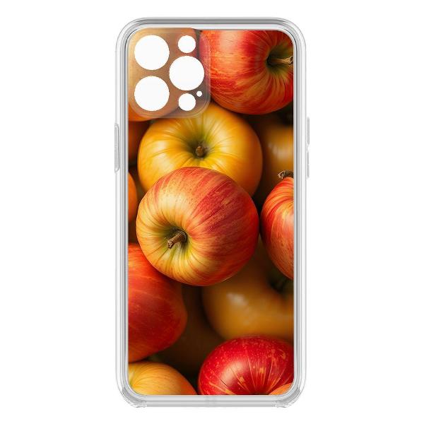 Чехол Krutoff Яблоки для iPhone 12 Pro с защитой камеры
