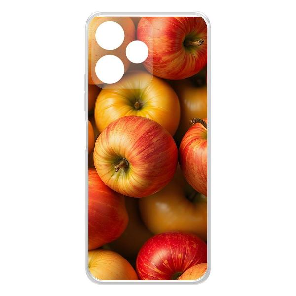 Чехол Krutoff "Яблоки" для Xiaomi Poco M6 Pro 5G (623869) фото