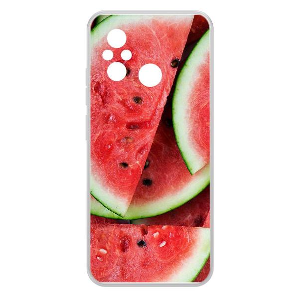 Чехол Krutoff Clear Case для Redmi 12C Арбуз фото