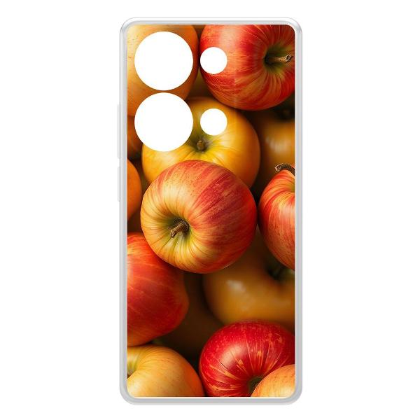 Чехол Krutoff "Яблоки" для Xiaomi Poco M6 Pro 4G (623864)