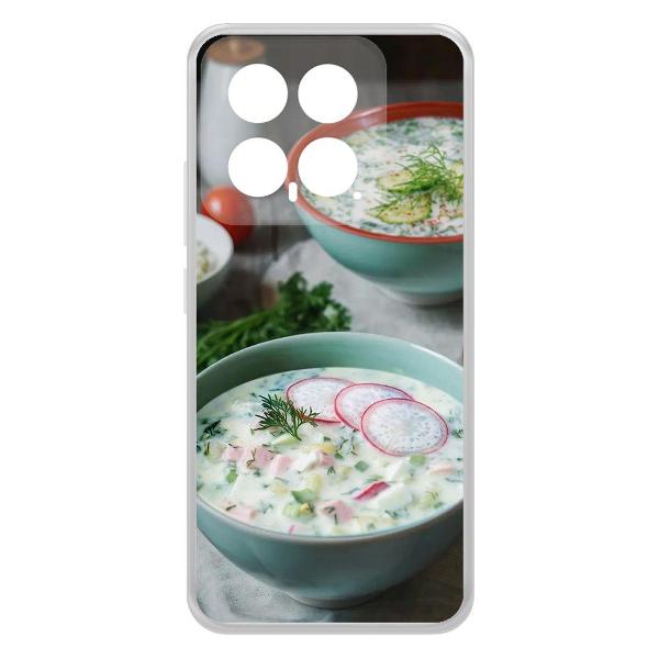 Чехол Krutoff Clear Case для 14 Окрошка