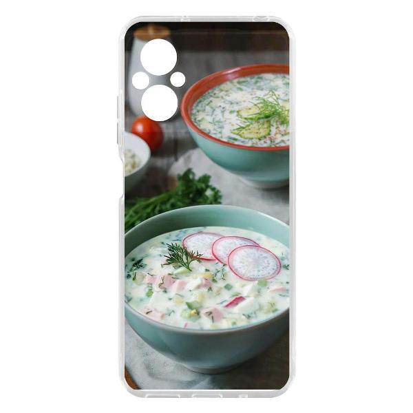 Чехол Krutoff Clear Case для Poco M5 Окрошка