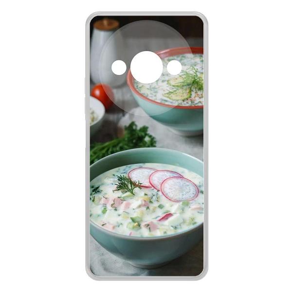 Чехол Krutoff Clear Case для Redmi A3 Окрошка