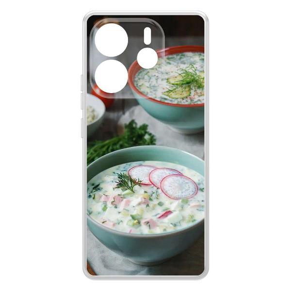 Чехол Krutoff Clear Case для Redmi Note 14 4G Окрошка