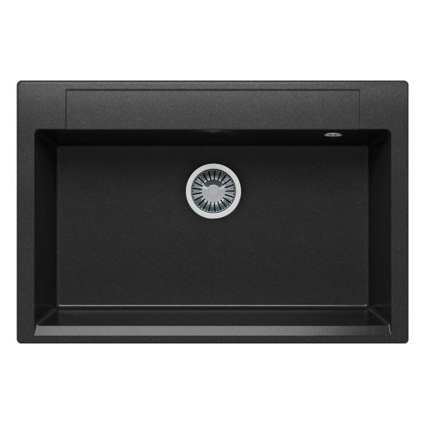 Раковина для кухни POLYGRAN ARGO-760 (№16 Черная) фото