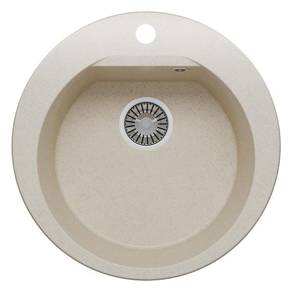 Раковина для кухни POLYGRAN ATOL-520 (№327 Кремовая) фото
