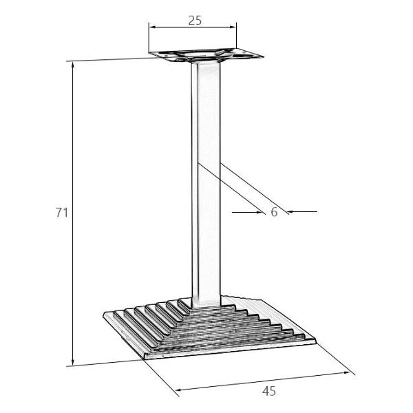Ножка мебельная DOBRIN Grant (LMS-5014-5)