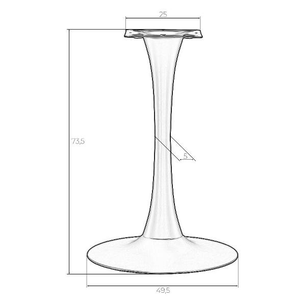 Ножка мебельная DOBRIN Jim Black (LMS-6654)
