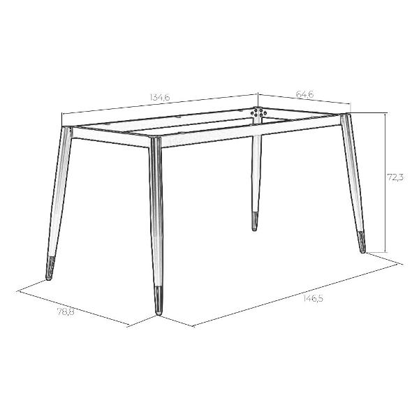 Ножки (опоры) для стола DOBRIN Lester (LMS-7721)