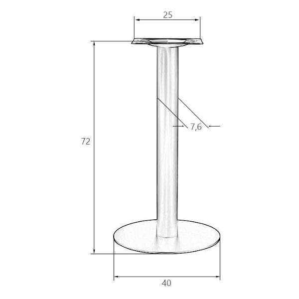 Ножки (опоры) для стола DOBRIN Joselyn (LMS-5001-2)