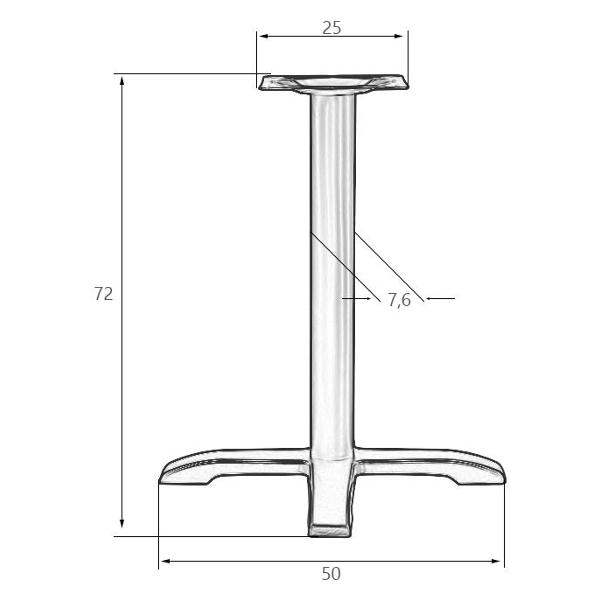 Ножки (опоры) для стола DOBRIN Sally (LMS-5009-2)