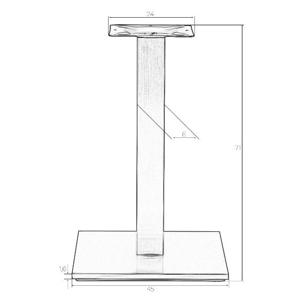 Ножки (опоры) для стола DOBRIN Debra (LMS-2002-2)