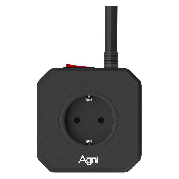 Сетевой фильтр AGNI TP-VE4U5E-C-3m-black