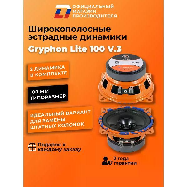 Автомобильная колонка DL Audio Gryphon Lite 100 V.3