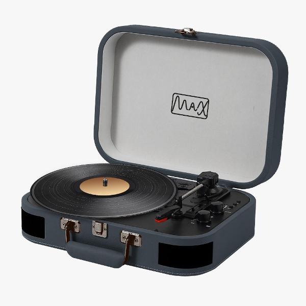Виниловый проигрыватель MAX VP-100 синий фото