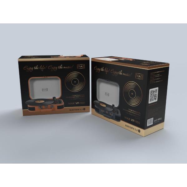 Виниловый проигрыватель MAX VP-100 Blue