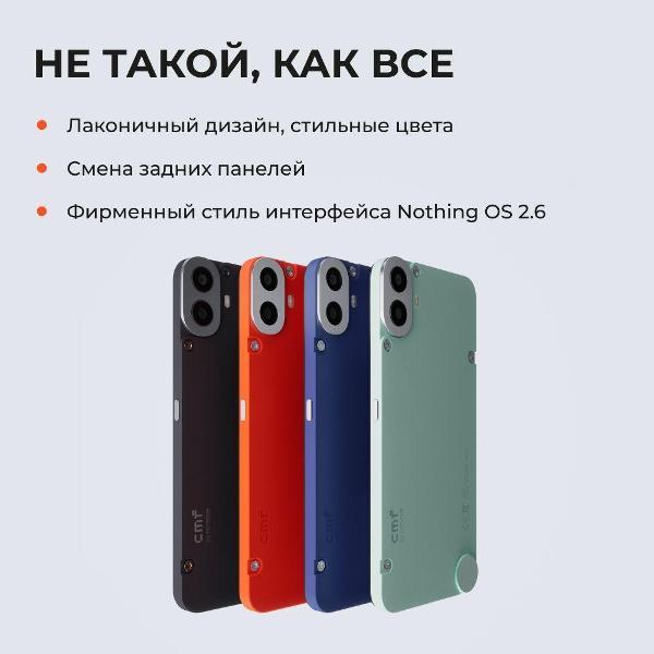 Смартфон CMF by Nothing Phone 1 8+128 черный