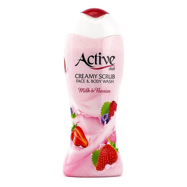 Гель для душа ACTIVE Клубника со сливками, 400 мл фото