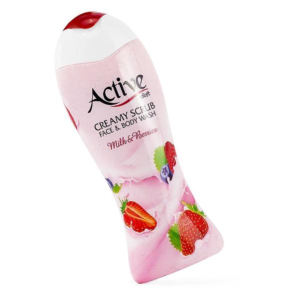 Гель для душа ACTIVE Клубника со сливками, 400 мл