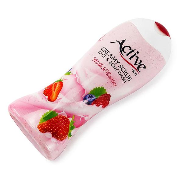 Гель для душа ACTIVE Клубника со сливками, 400 мл