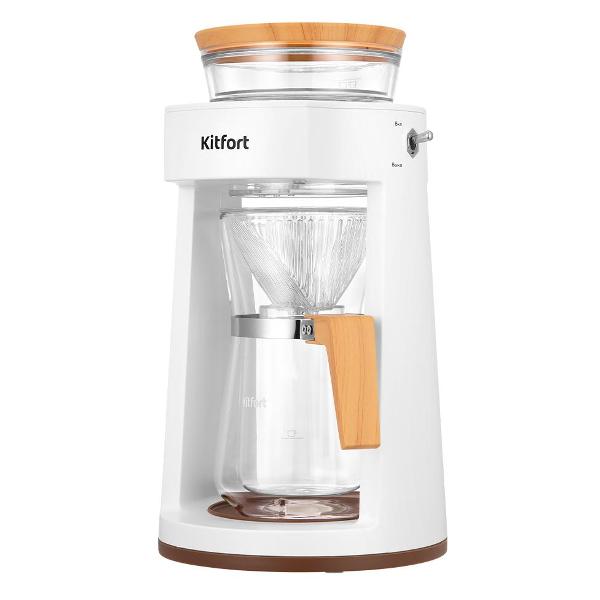 Кофеварка капельного типа Kitfort КТ-7573 белый