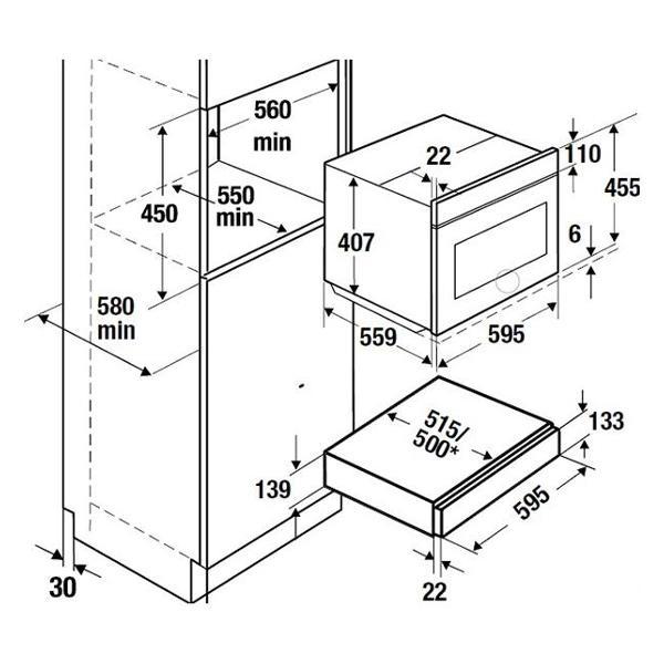 Встраиваемый подогреватель для посуды Kuppersbusch CSW 6800.0 GPH