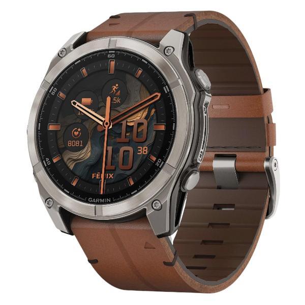 Смарт-часы Garmin Fenix 8 51 mm AMOLED Sapphire Titanium Chestnut фото