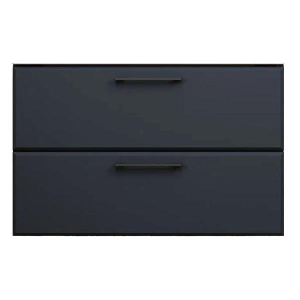 Тумба под раковину Uperwood Foster New 80 см, подвесная, черная