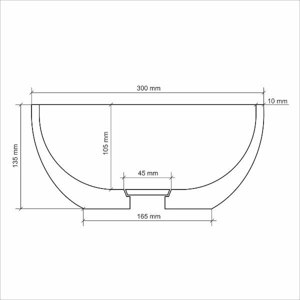 Раковина (умывальник) Uperwood Belfast Black