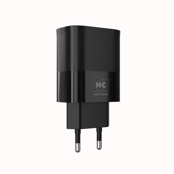 Сетевое зарядное устройство More Choice 1Type-C 3.0A PD 20W NC67 Black