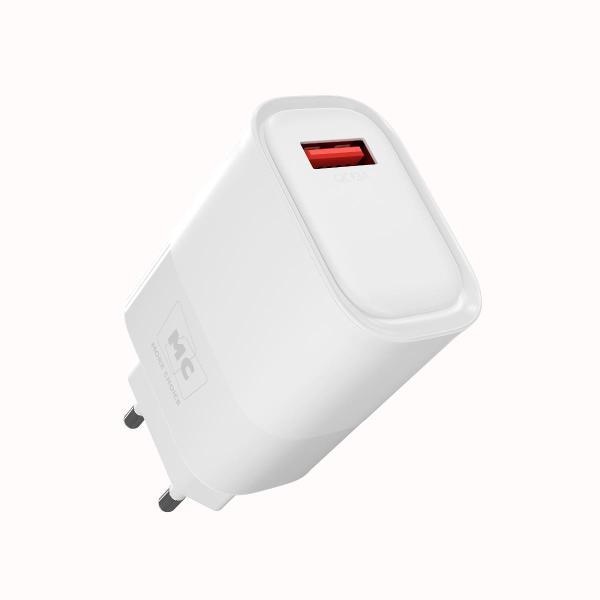 Сетевое зарядное устройство More Choice 1USB 3.0A QC3.0 15W Type-C NC09a белый