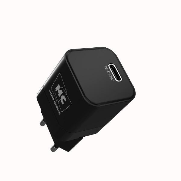 Сетевое зарядное устройство More Choice 1Type-C 3.0A PD 20W NC86i Black