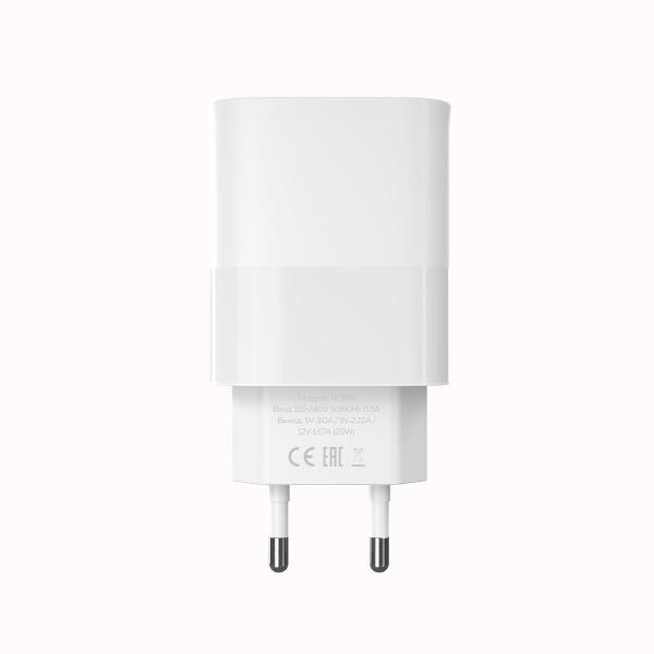 Сетевое зарядное устройство More Choice 1Type-C 3.0A PD 20W NC67a White