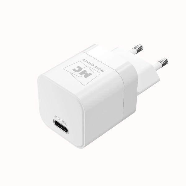 Сетевое зарядное устройство More Choice 1Type-C 3.0A PD 20W NC86a White