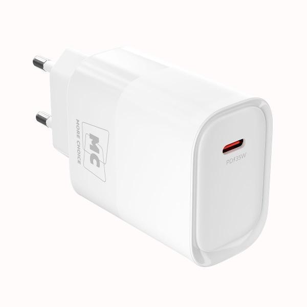 Сетевое зарядное устройство More Choice 1Type-C 3.0A PD 35W NC68a White фото