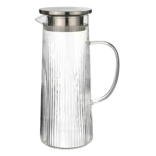 Кувшин MGline стеклянный с крышкой, 1.2 л (77039)