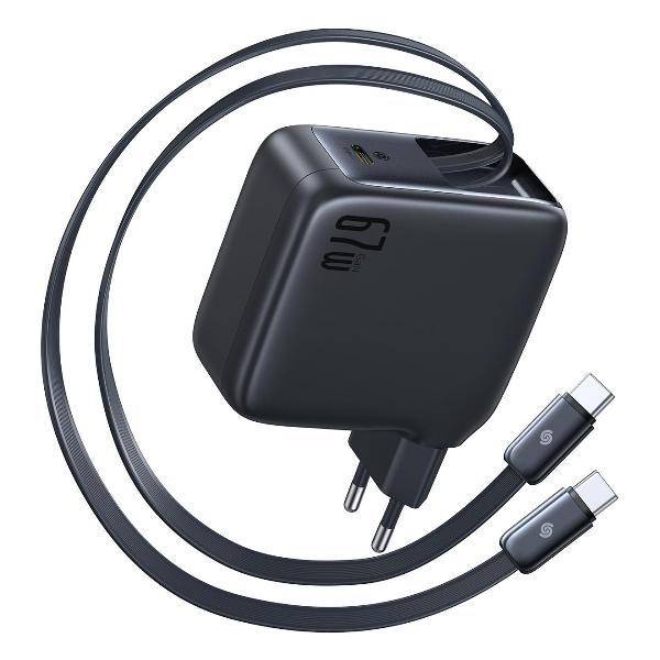 Сетевое зарядное устройство Baseus EnerCore CJ21 3C 67W EU Cosmic Black