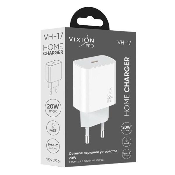 Сетевое зарядное устройство Vixion VH-17 20W белый