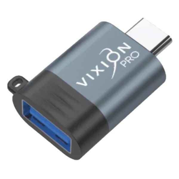 Адаптер Vixion VD-01 USB2.0 - Type-C серый фото