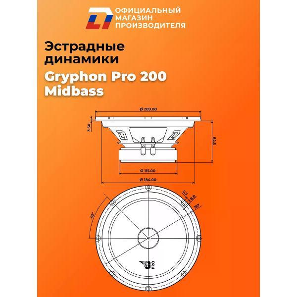 Автомобильные колонки DL Audio Gryphon Pro 200 Midbass