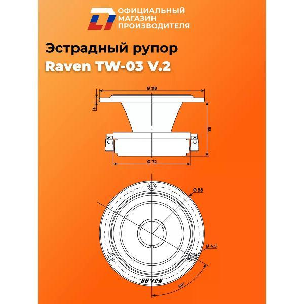 Автомобильные колонки DL Audio Raven TW-03 V.2